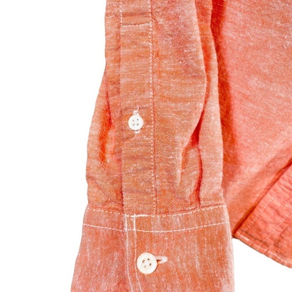 GAP long sleeve button down shirt slim fit - Picture 6 of 8